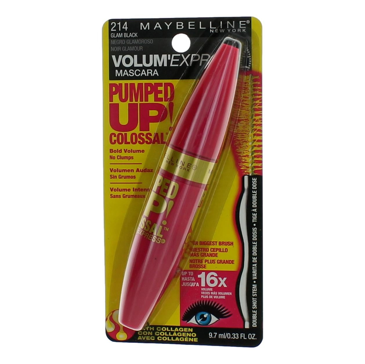 Photo of Maybelline Pumped Up Colossal Volum' Express by Maybelline. .33 oz Mascara- 214 Glam Black